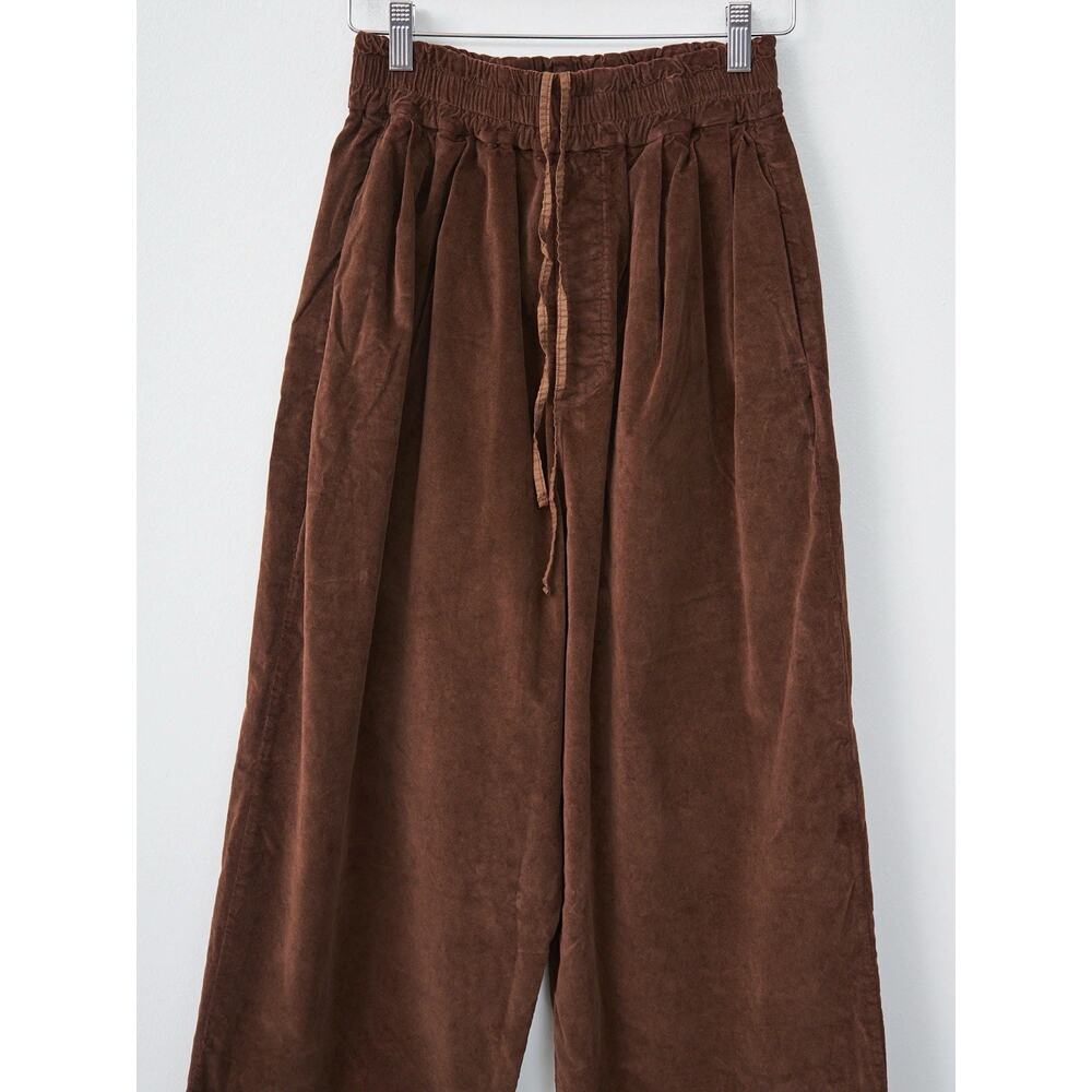 NWT Album Di Famiglia Velvet Bragoni Trousers Pants Coffee - S - Picture 5 of 14